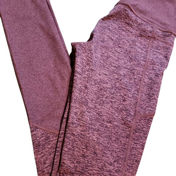 Athleta Burgundy Exhale Heel Tight XXS - Picture 2 of 8